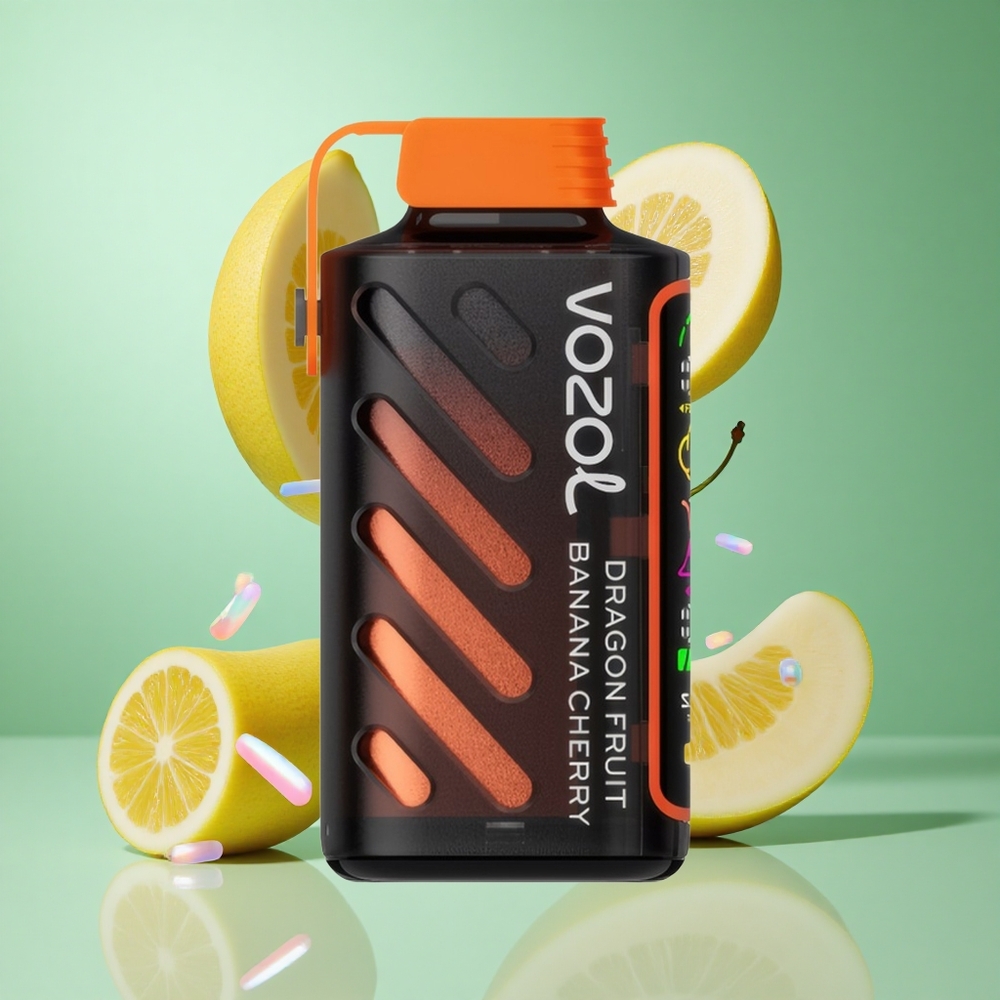 VOZOL Gear Power 20000 Puffs Dragon Fruit Banana Cherry UK wholesale vapes Dual Mesh Coil Full Screen Display