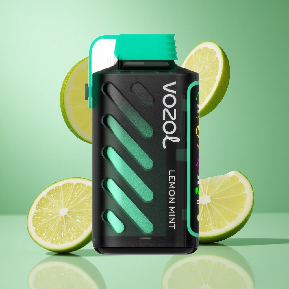 VOZOL Gear Power 20000 Puffs Lemon Mint UK wholesale vapes with Dual Mesh Coil