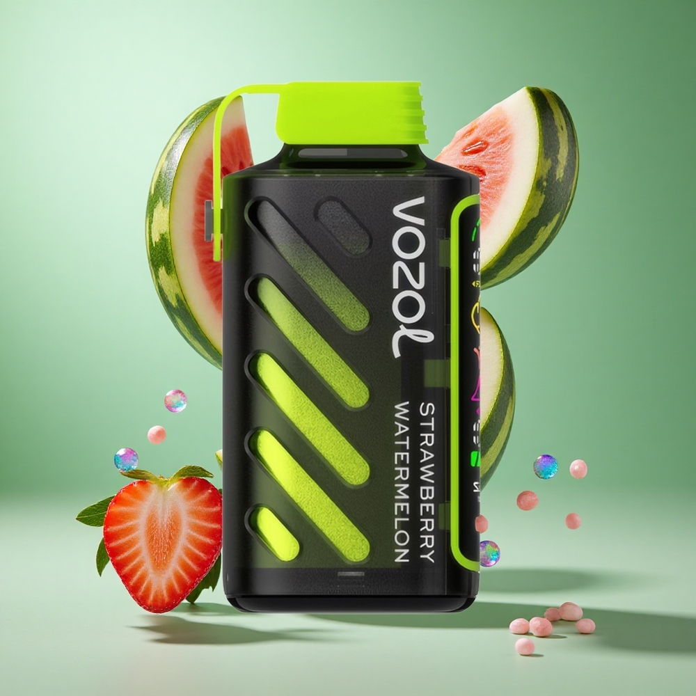 VOZOL Gear Power 20000 Puffs Strawberry Watermelon UK wholesale vapes Dual Mesh Coil Full Screen Display