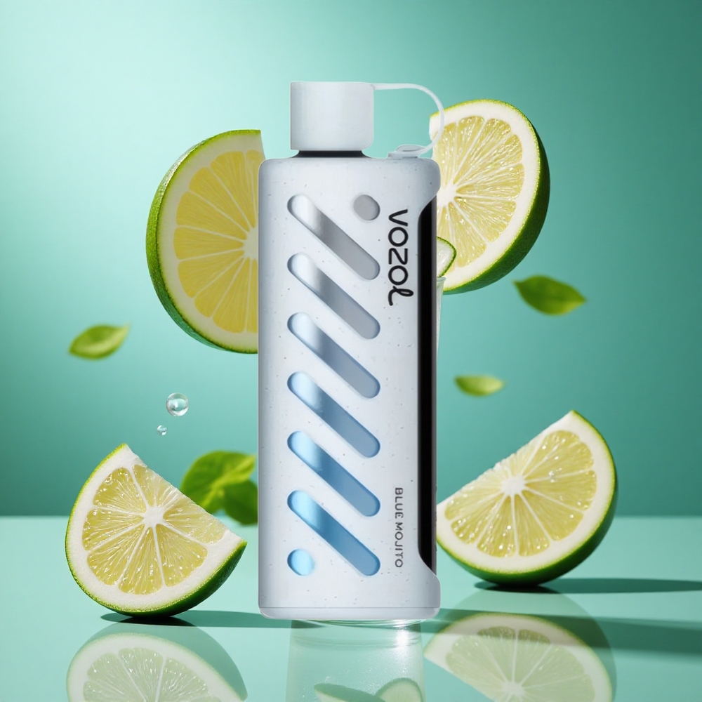 VOZOL Gear Shisha 25000 Puffs Blue Mojito UK Wholesale Vapes with Dual Mesh Dual Modes