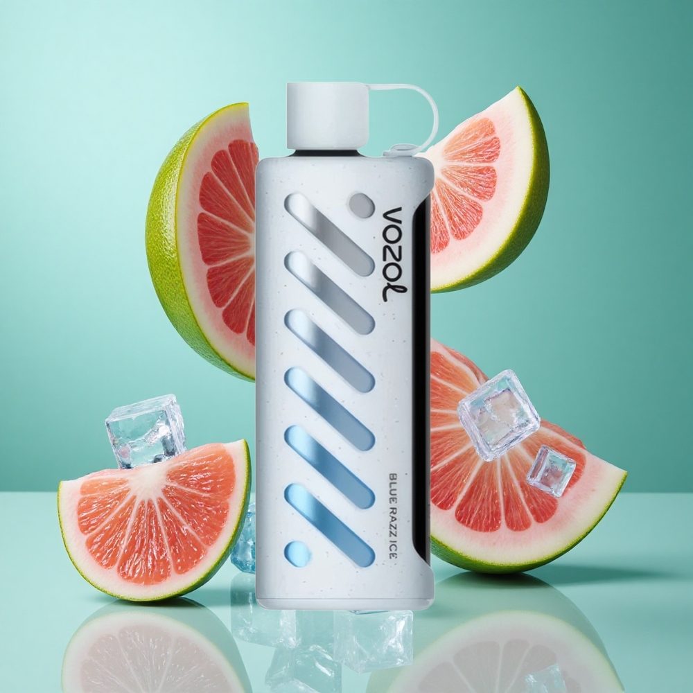 VOZOL Gear Shisha 25000 Puffs Blue Razz Ice UK wholesale vapes with S.i.L.C Tech & Dual Mesh Modes