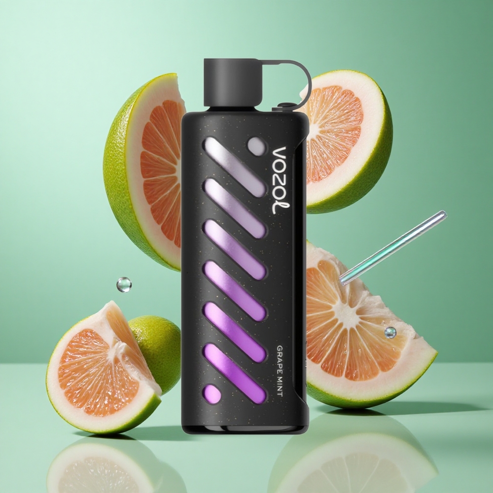VOZOL Gear Shisha 25000 Puffs Grape Mint UK wholesale vapes with 30 Flavors & S.i.L.C Tech