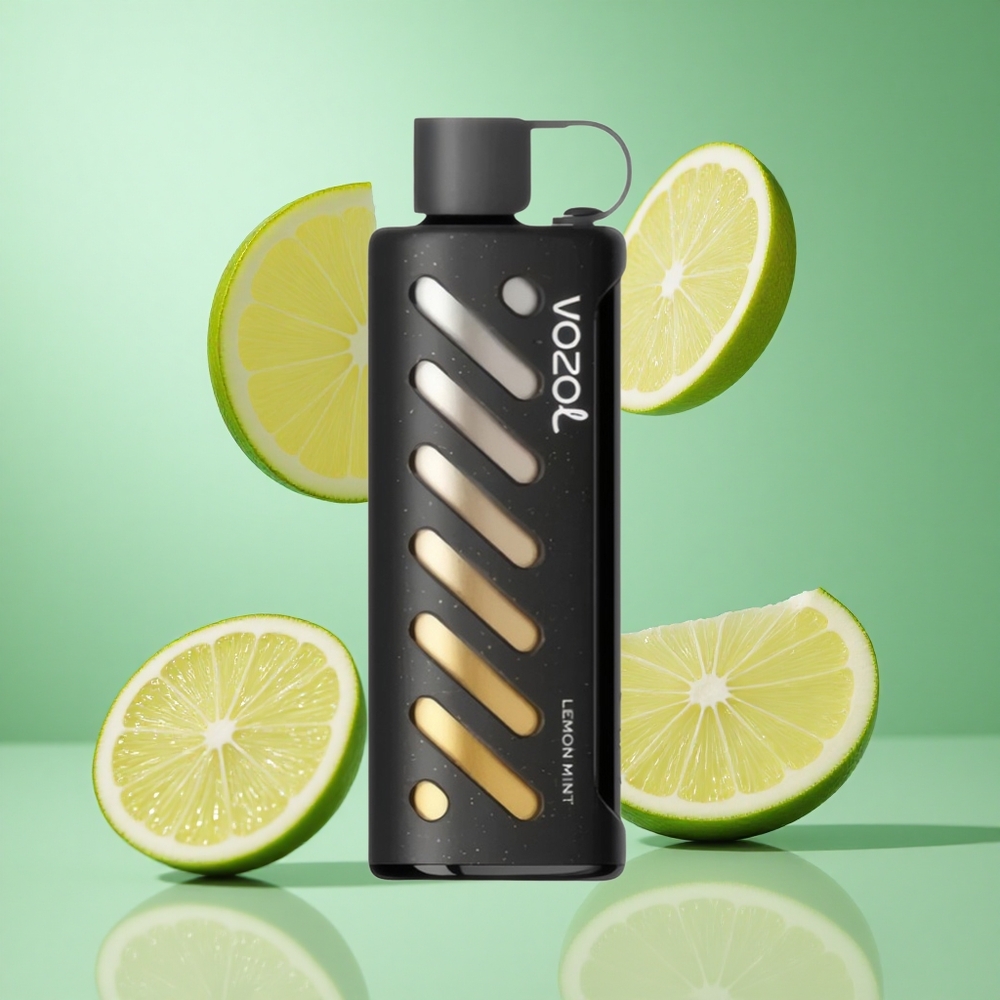 VOZOL Gear Shisha 25000 Puffs Lemon Mint UK wholesale vapes with Dual Mesh Dual Modes