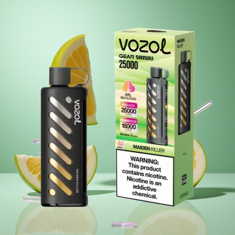 VOZOL Gear Shisha 25000 Puffs Maiden Killer UK wholesale vapes with 30 Flavors & S.i.L.C Tech