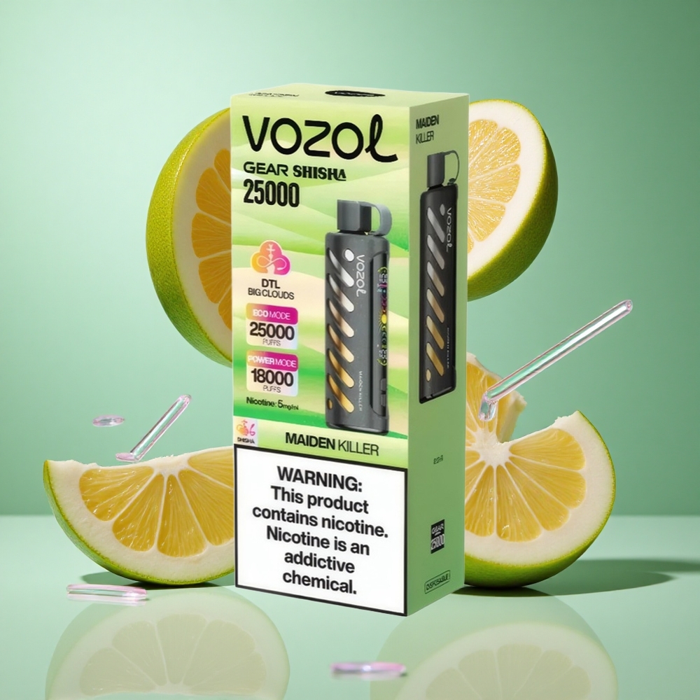 VOZOL Gear Shisha 25000 Puffs Maiden Killer UK wholesale vapes with 30 Flavors & S.i.L.C Tech
