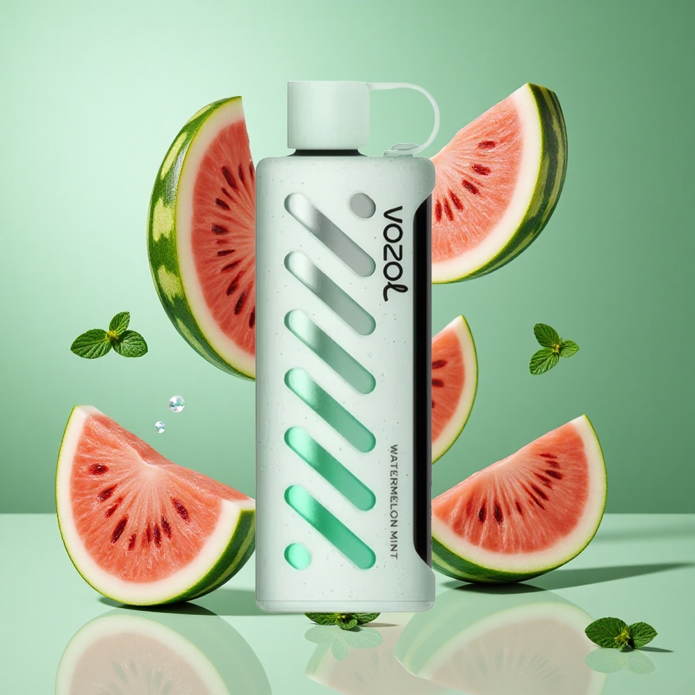 VOZOL Gear Shisha 25000 Puffs Watermelon Mint UK wholesale vapes with S.i.L.C Tech & Dual Mesh Modes