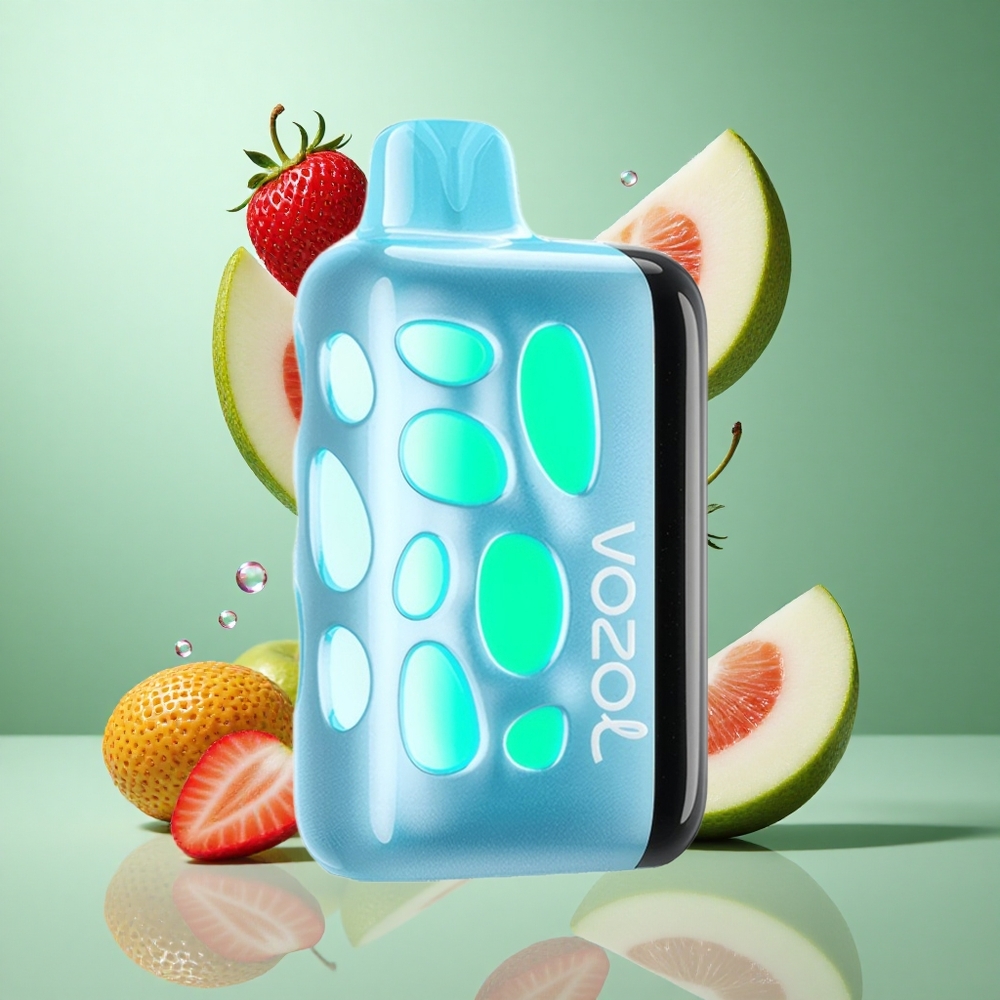 VOZOL RAVE 40000 Cherry Strawberry UK wholesale vapes with Beat-Synced Party Mode