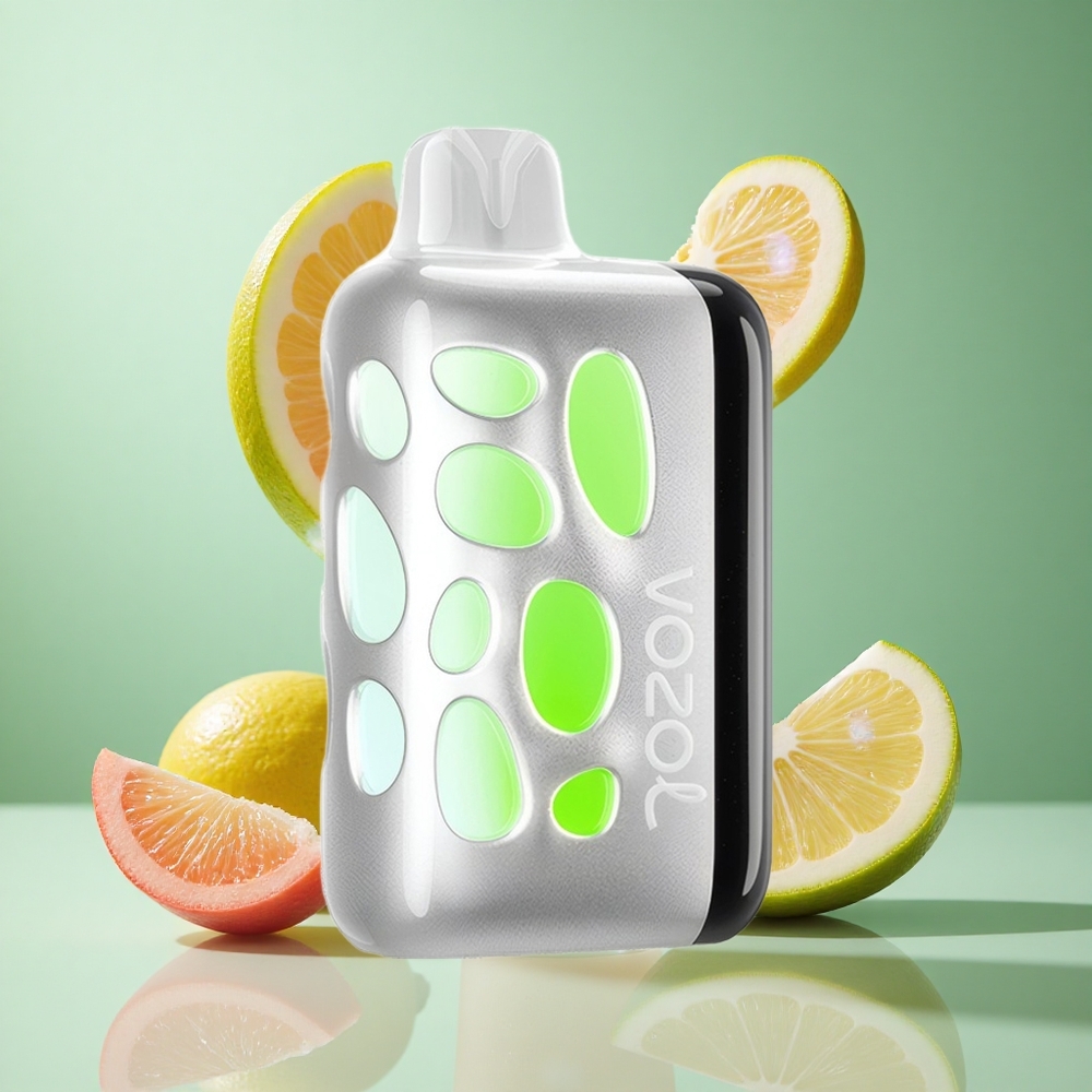 VOZOL RAVE 40000 Peach Raspberry Lemonade UK wholesale vapes with Beat-Synced Party Mode and 1000mAh Battery Capacity