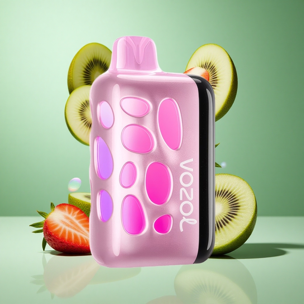 VOZOL RAVE 40000 Strawberry Kiwi UK wholesale vapes with Beat-Synced Party Mode & 1000mAh Battery