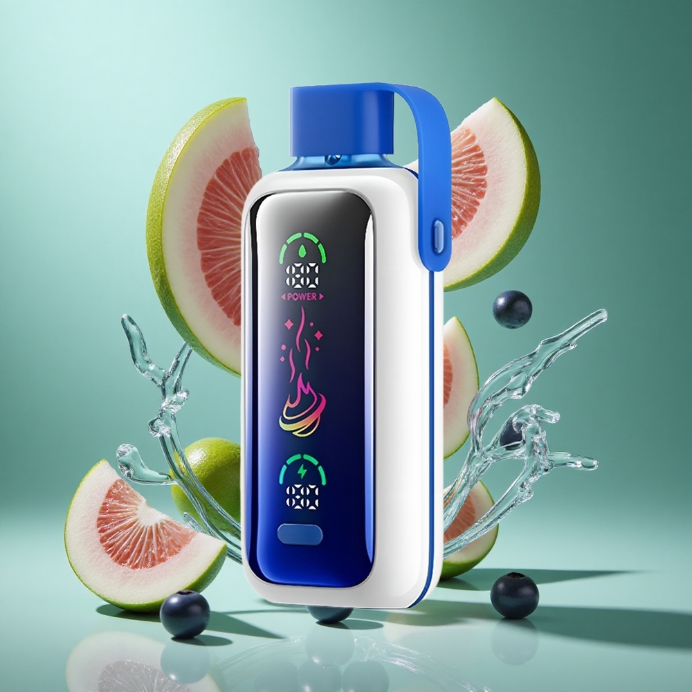 VOZOL Star 20000 Puffs Blueberry Storm UK wholesale vapes with 2.2" HD mirror screen & Dual mesh