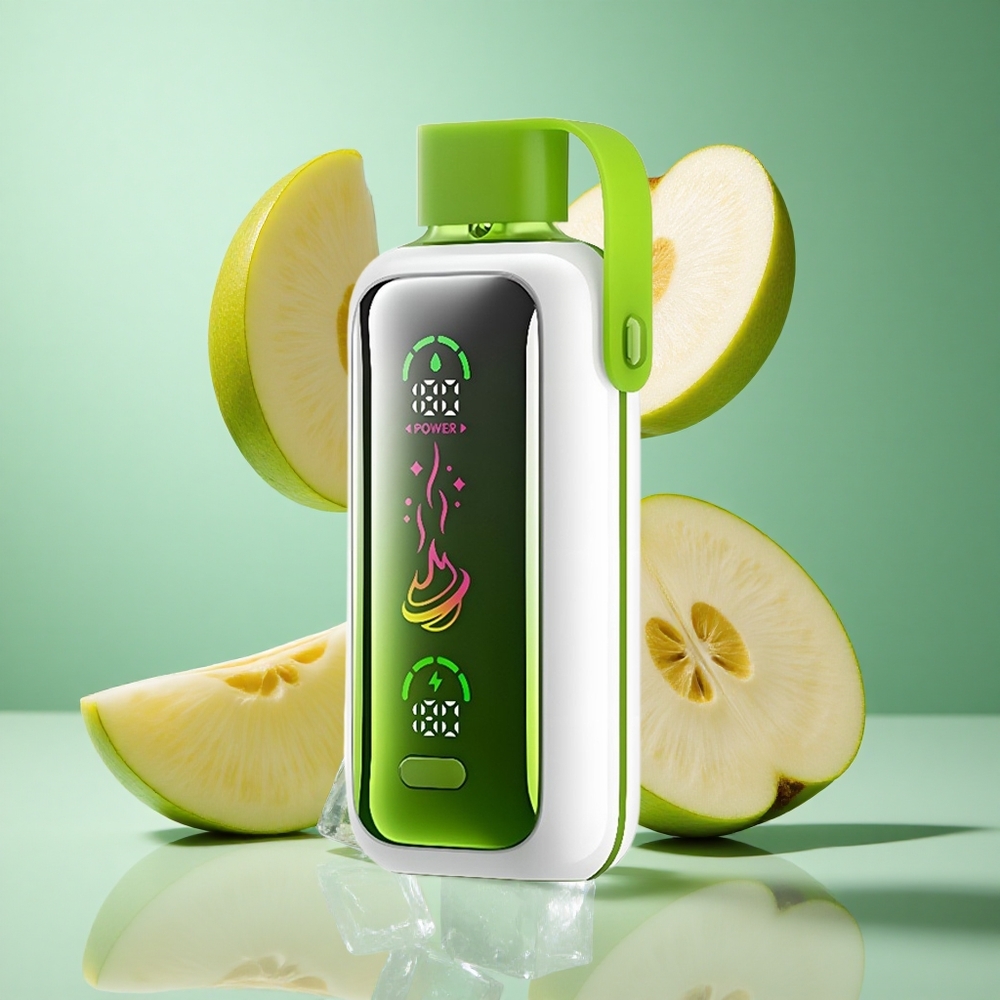 VOZOL Star 20000 Puffs Double Apple Ice UK wholesale vapes with 2.2" HD mirror screen & Dual mesh