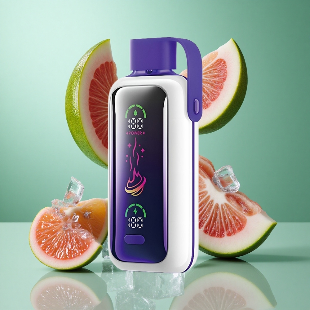 VOZOL Star 20000 Puffs Grape Ice UK wholesale vapes with 2.2" HD mirror screen & Dual mesh
