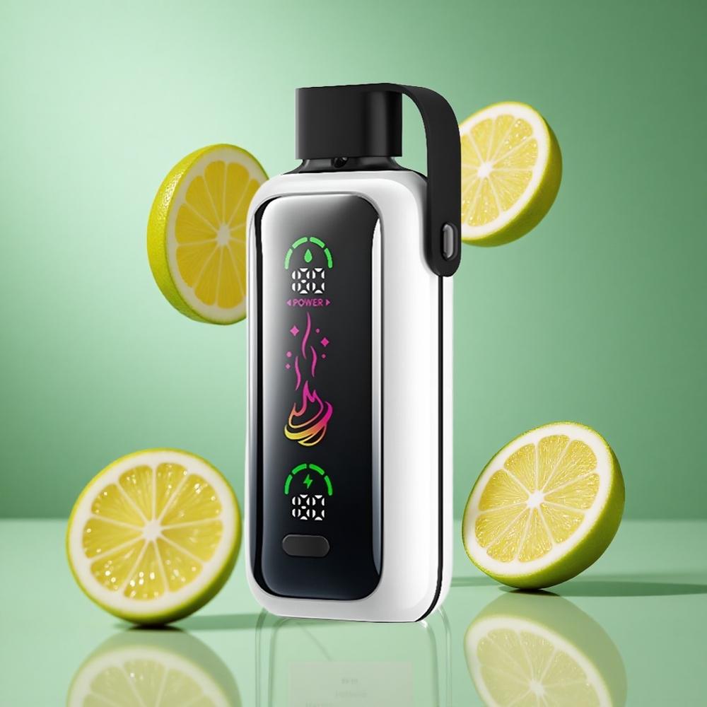 VOZOL Star 20000 Puffs Lemon Perfume UK wholesale vapes with 2.2" HD mirror screen & Dual mesh