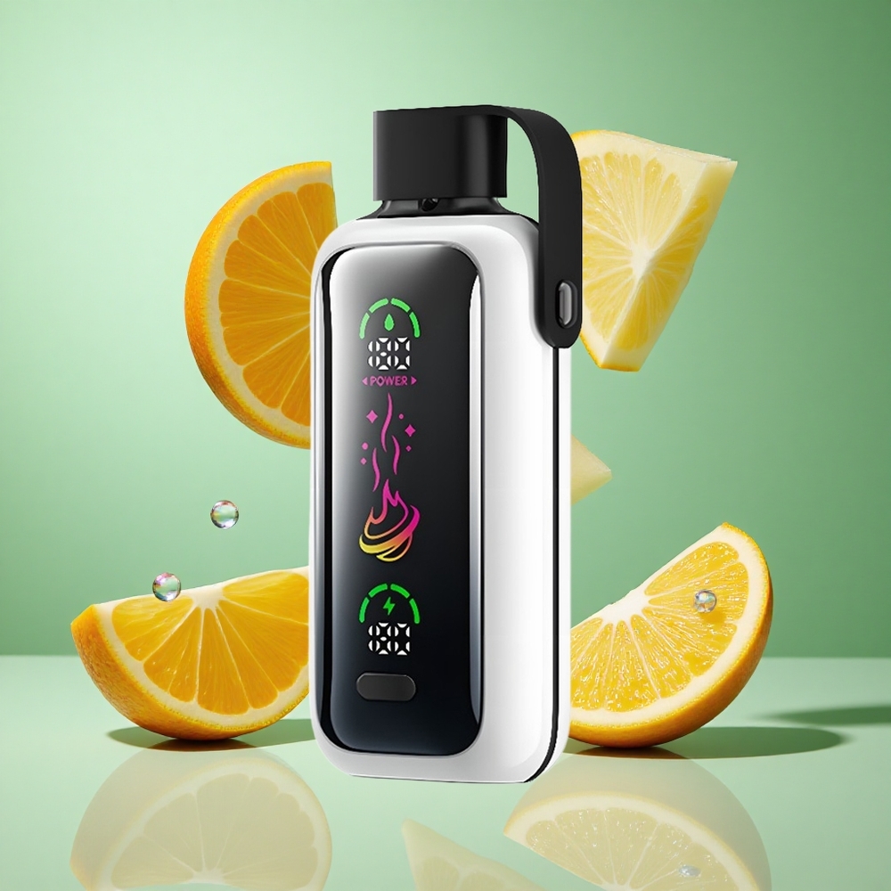 VOZOL Star 20000 Puffs Orange Pineapple Lychee UK wholesale vapes with 2.2" HD mirror screen & Dual mesh