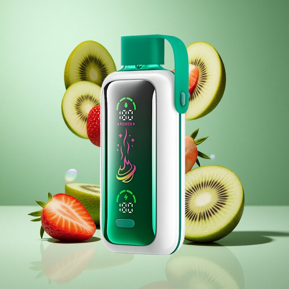 VOZOL Star 20000 Puffs Strawberry Kiwi UK wholesale vapes with 2.2" HD mirror screen & Dual mesh