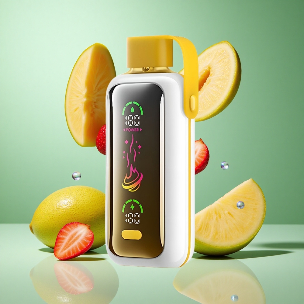 VOZOL Star 20000 Puffs Strawberry Mango UK wholesale vapes with 2.2" HD mirror screen & Dual mesh