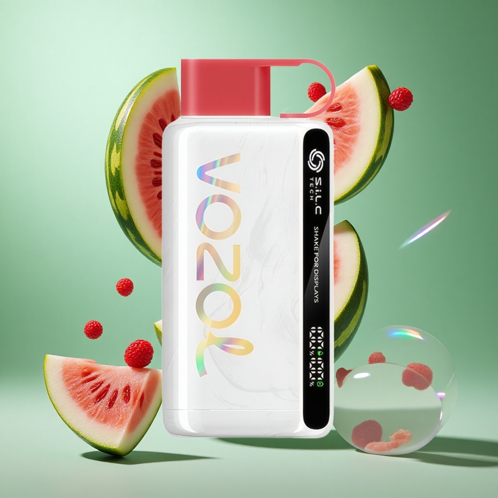 VOZOL STAR 9000/12000 Raspberry Watermelon UK wholesale vapes with 30% faster charge