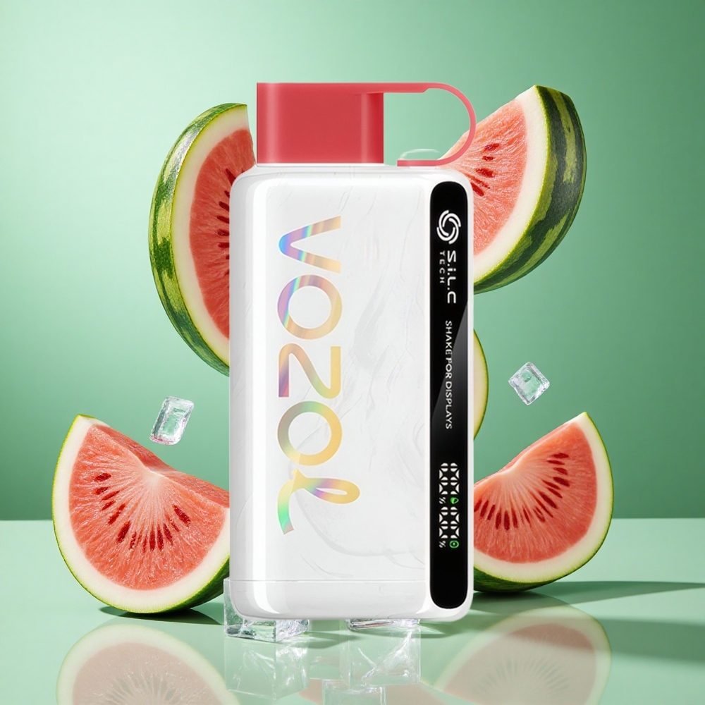 VOZOL STAR 9000/12000 Watermelon Ice UK wholesale vapes with Shake for displays and S.i.L.C TECH