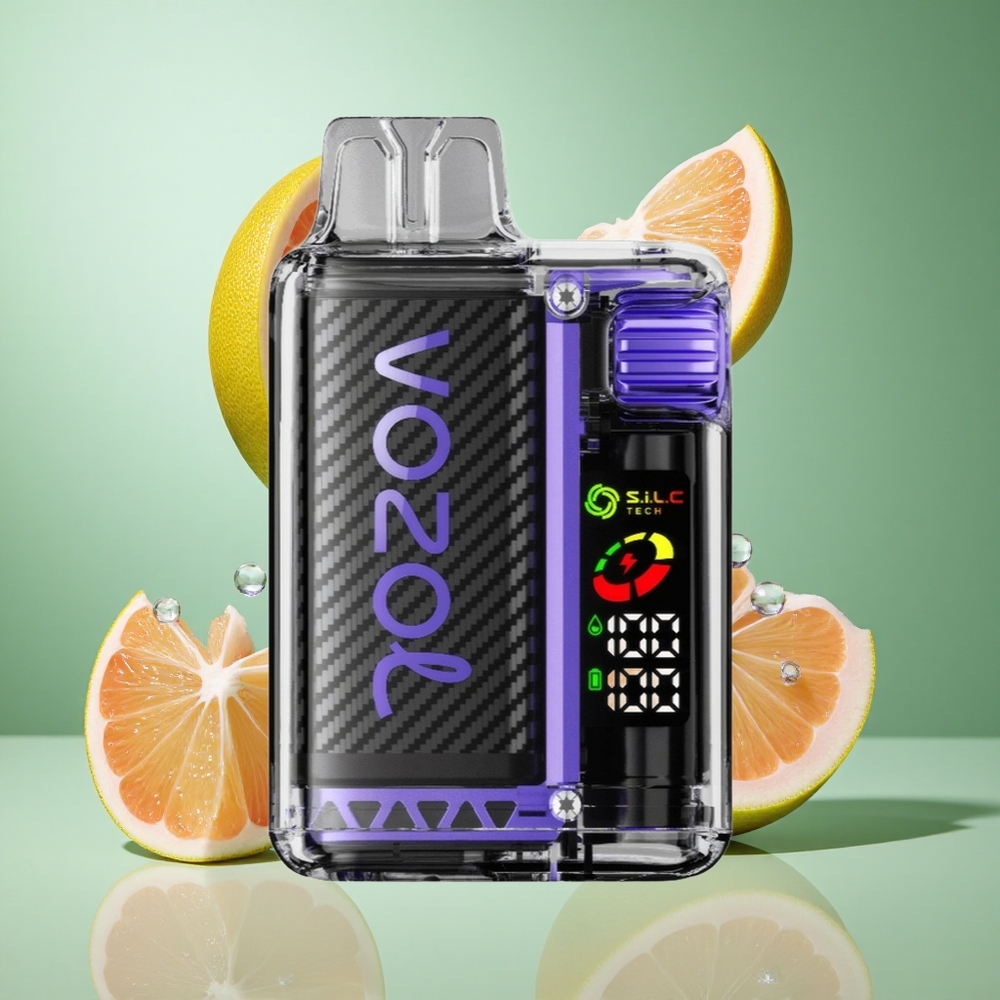 VOZOL Vista 20000 Puffs Elderflower Grapefruit UK Wholesale Vapes with OLED Screen & MCU Chip