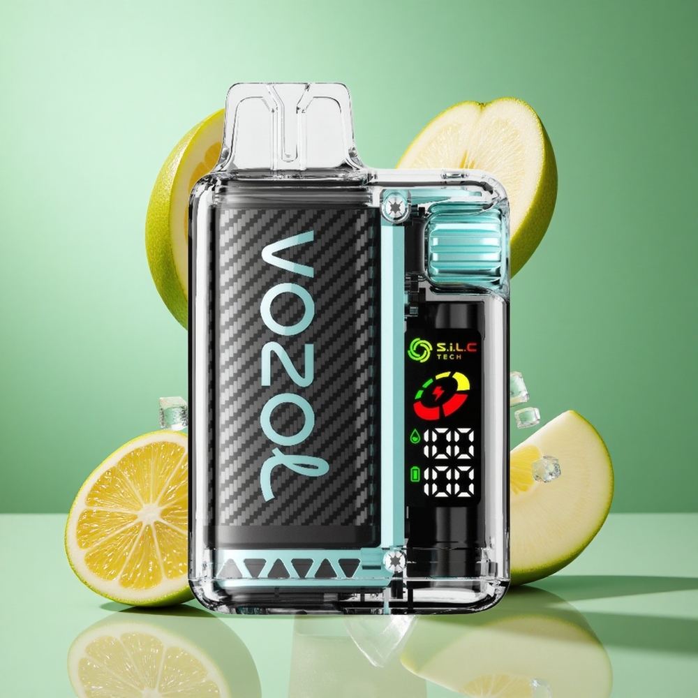 VOZOL Vista 20000 Puffs Sour Apple Ice UK Wholesale Vapes with OLED Screen & 6-Level Watt Adjustment
