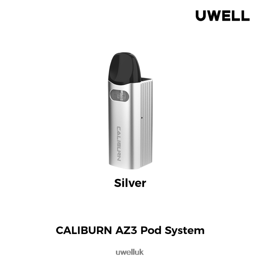 UWELL CALIBURN AZ3 KIT (POD SYSTEM) SIlver 4P2XFT149 - UWELL UK
