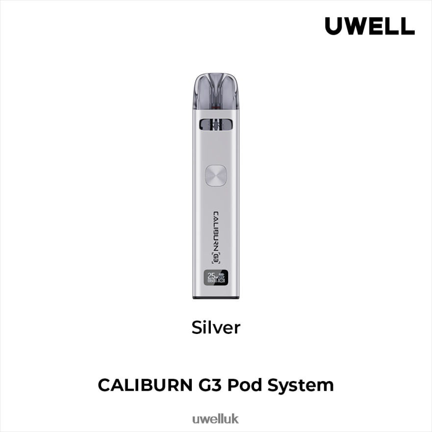 UWELL CALIBURN G3 KIT Silver 4P2XFT138 - UWELL Vape Flavour