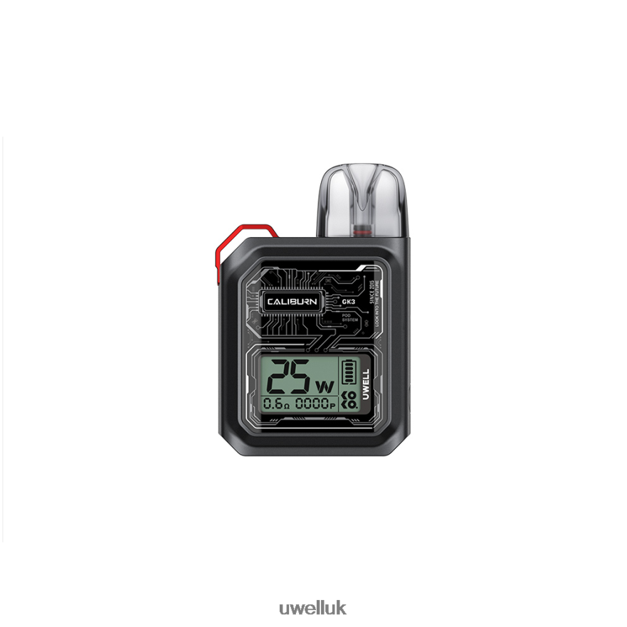 UWELL CALIBURN GK3 POD SYSTEM Black 4P2XFT170 - UWELL Vape UK