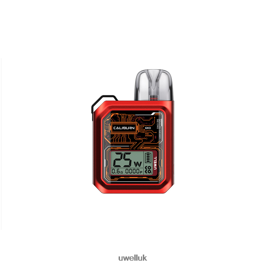 UWELL CALIBURN GK3 POD SYSTEM CMF Crimson 4P2XFT177 - UWELL Vape For Sale